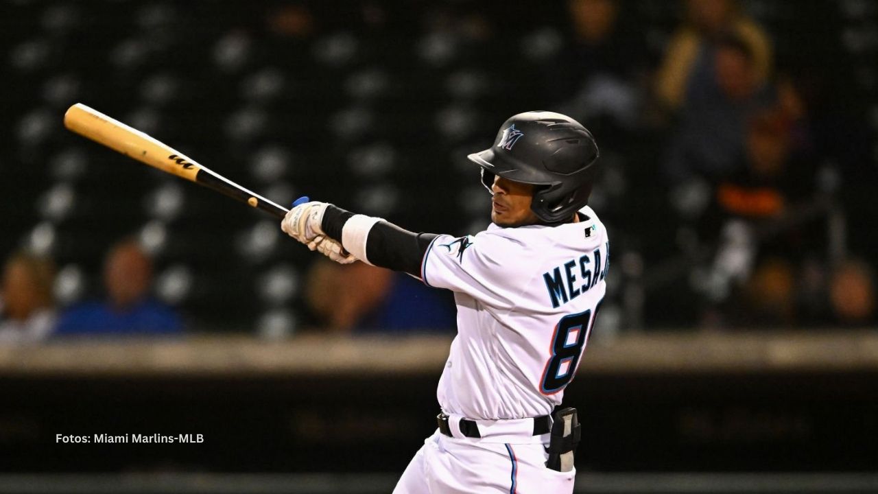Victor Mesa Jr., números en Spring Training y proyecciones para 2025 Victor Mesa Jr. con Miami Marlins.