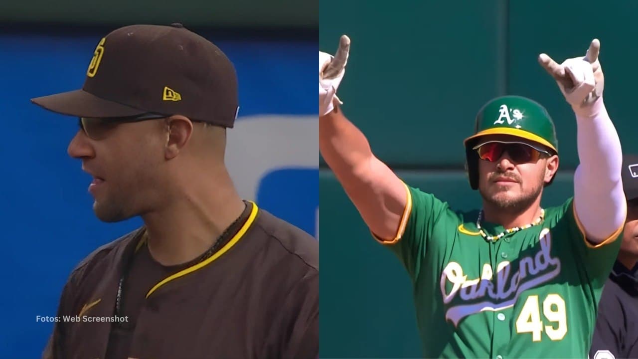 Yuli Gurriel con el conjunto de San Diego Padres y Ryan Noda con Atlhetics. Boston Red Sox