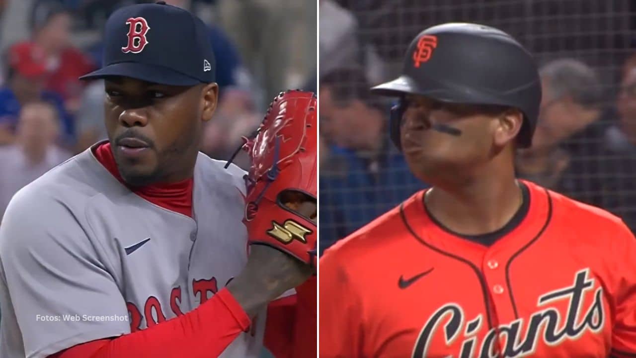 La última vez que Devers le conectó hit a Aroldis Chapman fue en 2018. Desde ese entonces el dominicano va de 10-0 contra él.