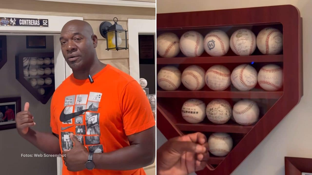 El exestelar lanzador cubano José Ariel Contreras subió un video donde muestra pelotas y fotografías de su paso por las Ligas Mayores.