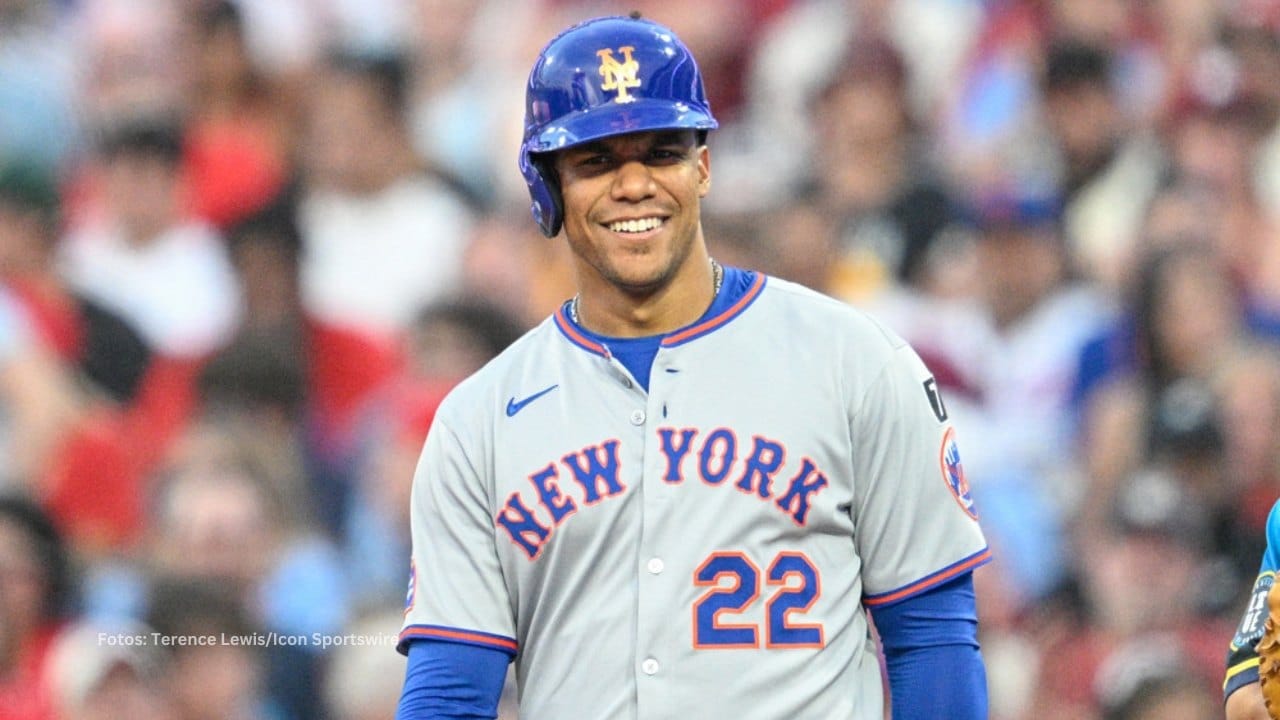 Juan Soto con el uniforme de New York Mets