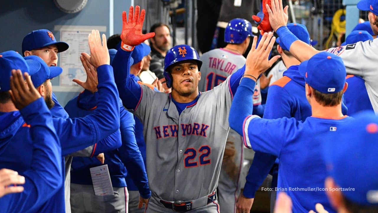 Juan Soto no solo ayuda a Mets, también sigue forjando una trayectoria que apunta directamente al Salón de la Fama. Foto: Brian Rothmuller/Icon Sportswire