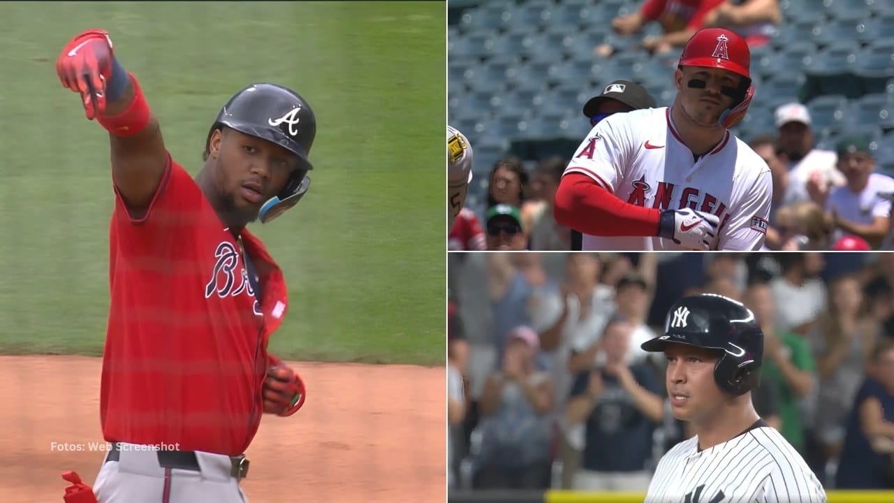 Ronald Acuña Jr., Mike Trout y Alex Rodriguez en MLB
